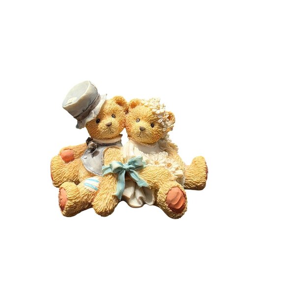 Cherished Teddies Robbie & Rachael Bride and Groom Figure - Picture 1 of 9
